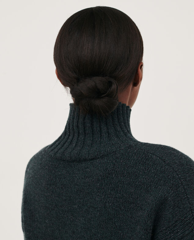 Virgin wool high neck jumper 8844 55 green