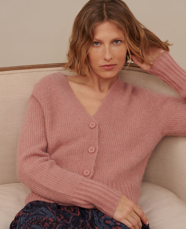 Alpaca blend cardigan