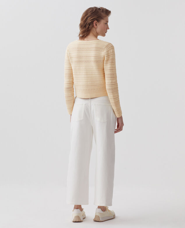 Cotton crochet cardigan H304 albore