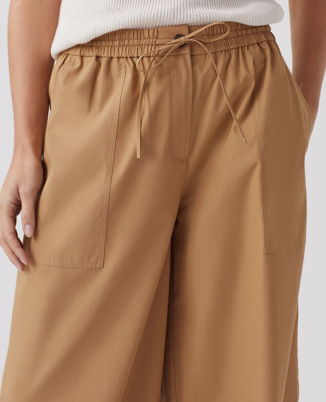 YVONNE - Loose trousers J330 cartouche beige