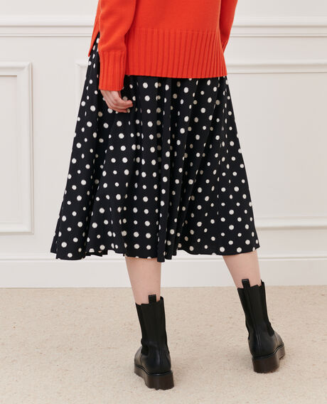 Printed maxi skirt 7057 95_print_black 2ssk822v09