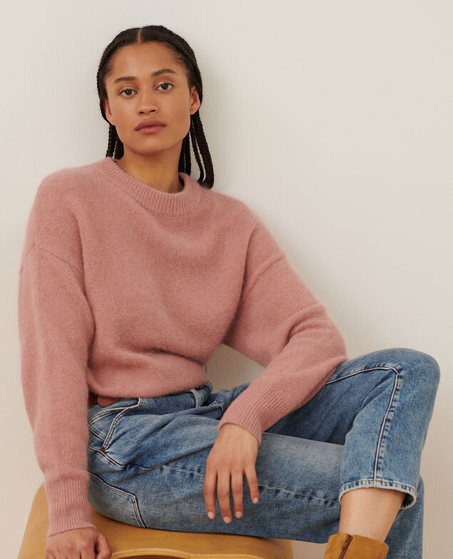 Alpaca blend round neck jumper