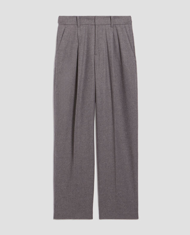 Straight wool trousers U060 gray