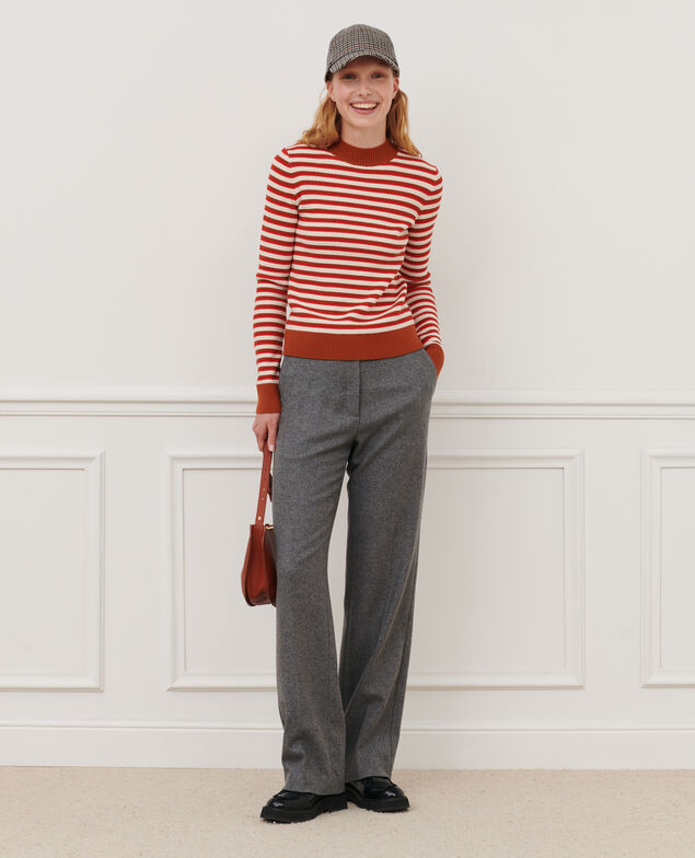 Striped jumper 8893 24 orange