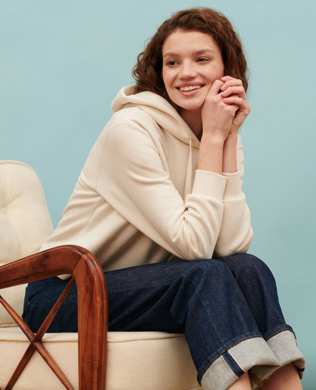 Hooded sweatshirt 0107 off white