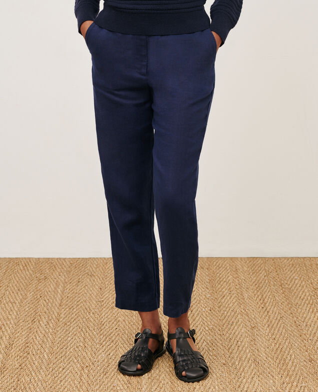 MARGUERITE - Cigarette trousers 68 blue