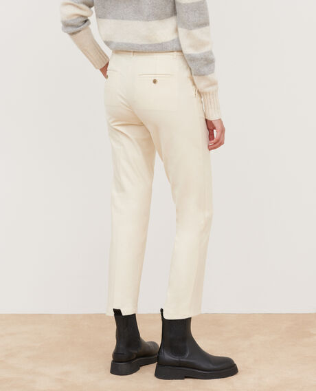 MARGUERITE - Cigarette trousers 4142 ecru 3spj005p04