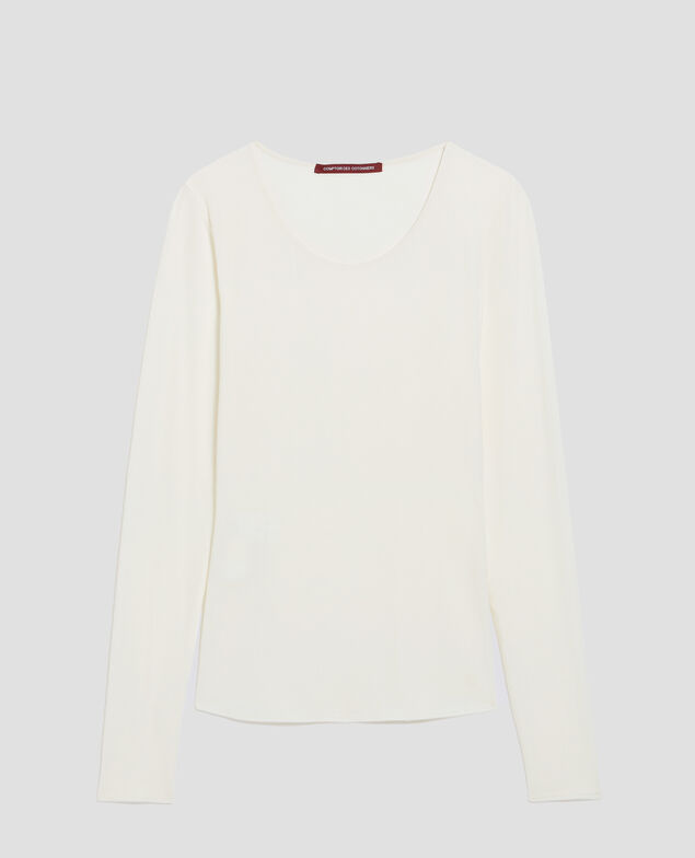 Slim fit t-shirt A040 ivory