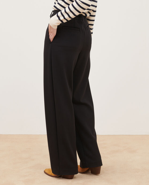 YVONNE - Wide pleated trousers