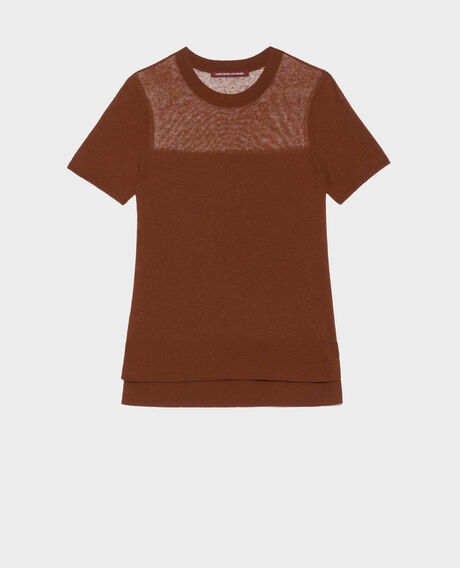 Short-sleeve top 0360 emperador brown 3sju147l02