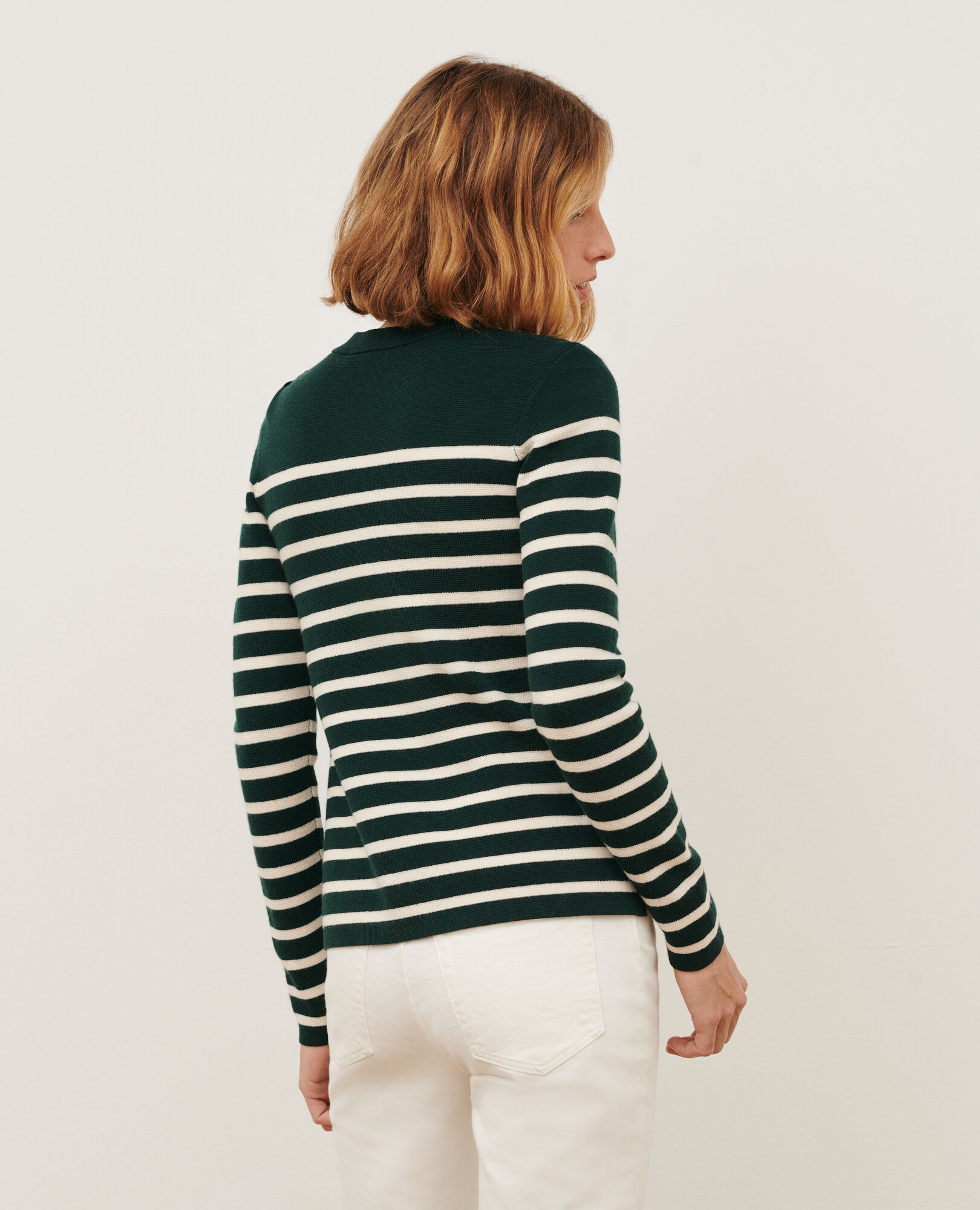 Striped merino sales wool sweater