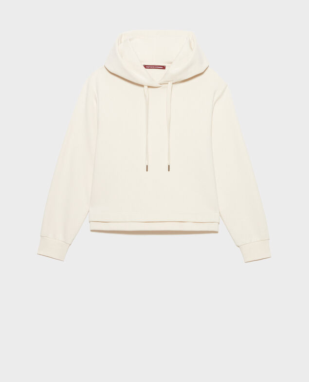 Hooded sweatshirt 0107 off white