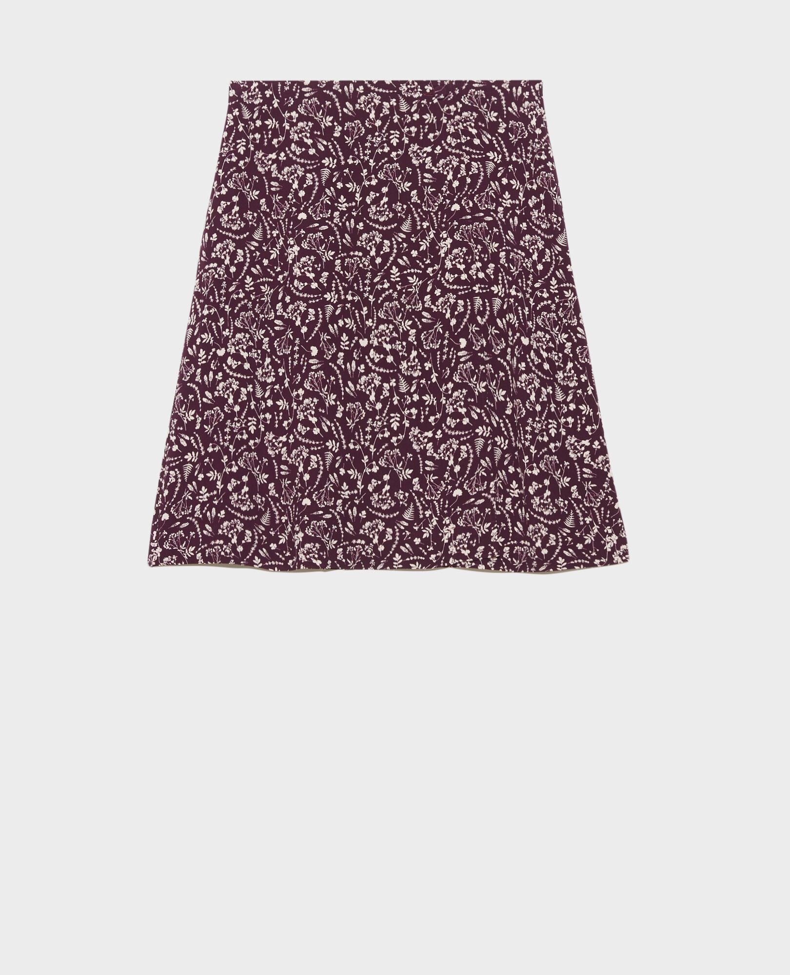 Printed wrap skirt Cyanotype purple Paline