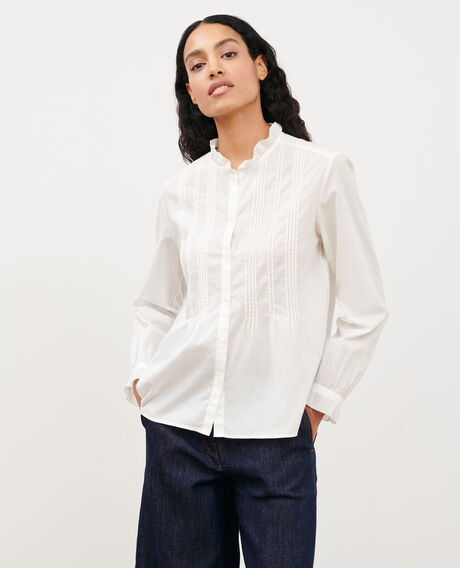 Cotton shirt 4224 gardenia 3ssh007c01