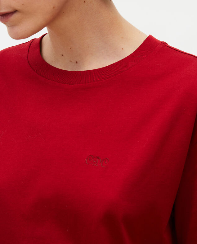  Oversize cotton t-shirt Royale red