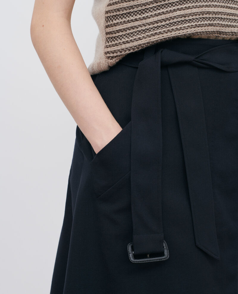 Wool wrap skirt Black beauty Padarac