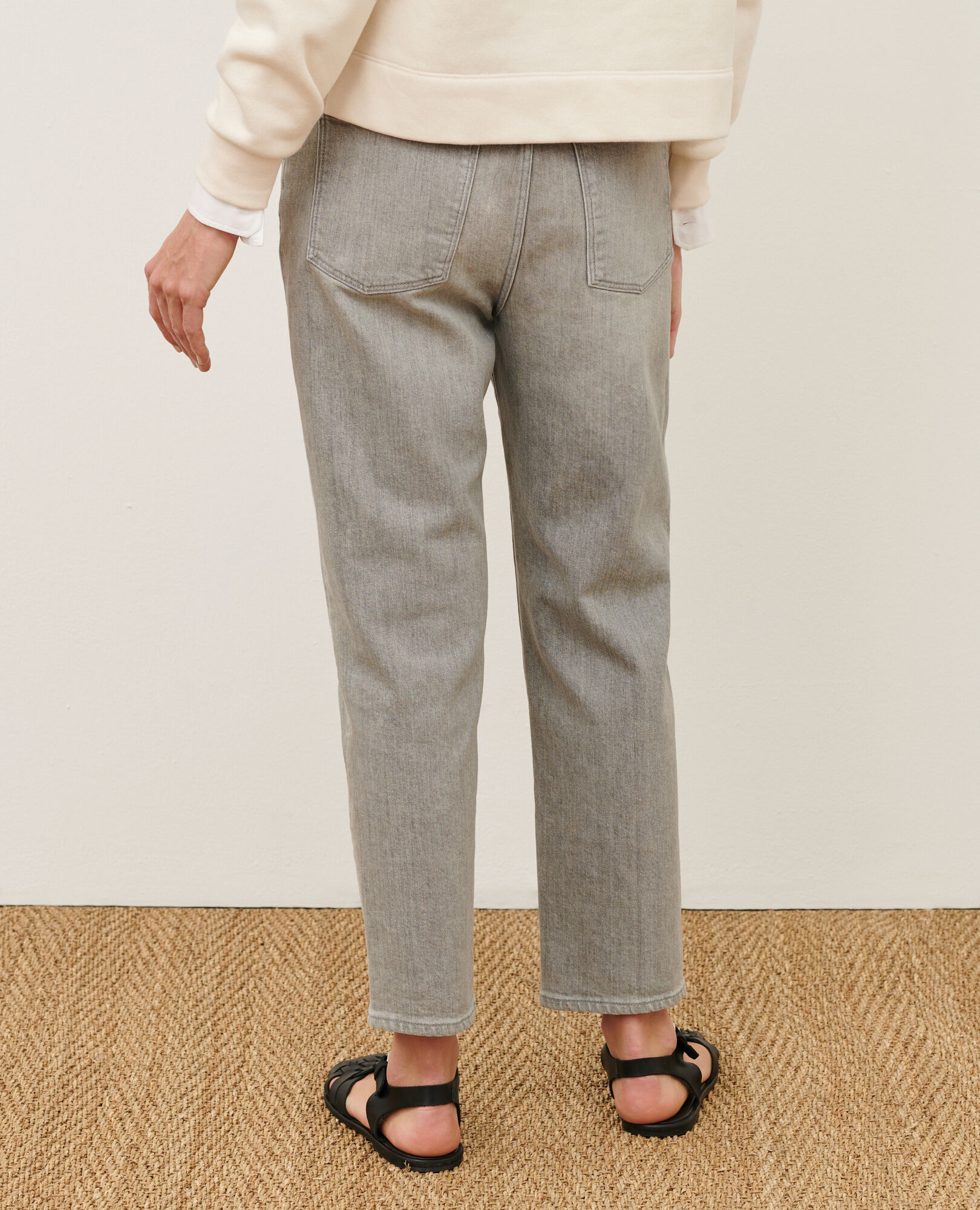 RITA - SLOUCHY - Loose cotton jeans 110 denim grey 2spe394