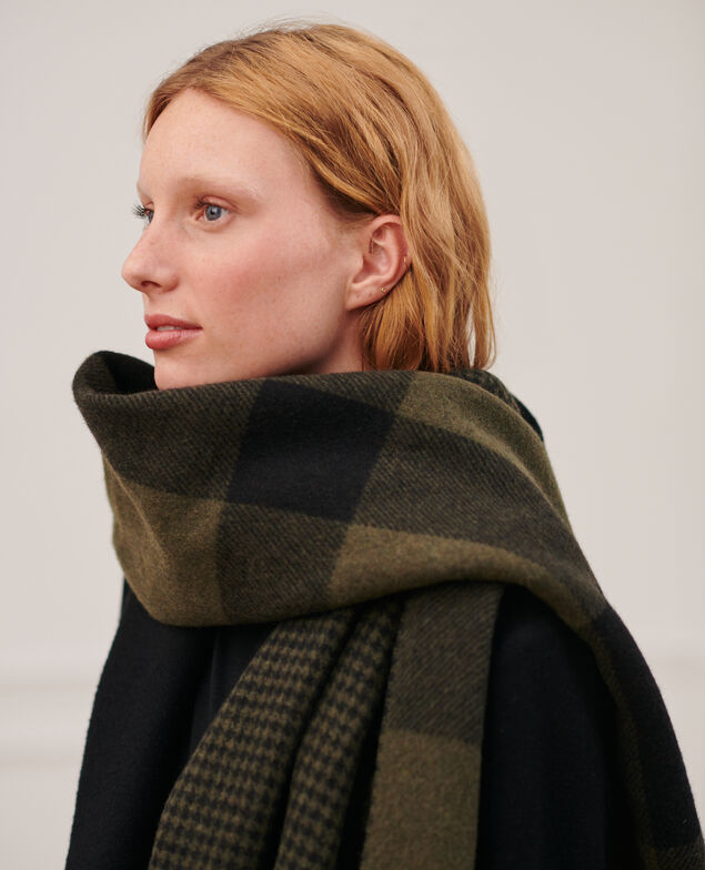 Check scarf 7290 58_green