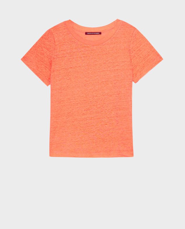 AMANDINE - linen round neck t-shirt
