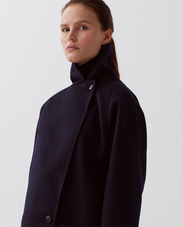 Double-sided long coat H695 night sky