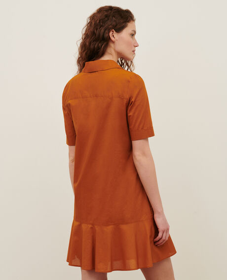 Cotton polo dress 29 orange 2sdr611c01