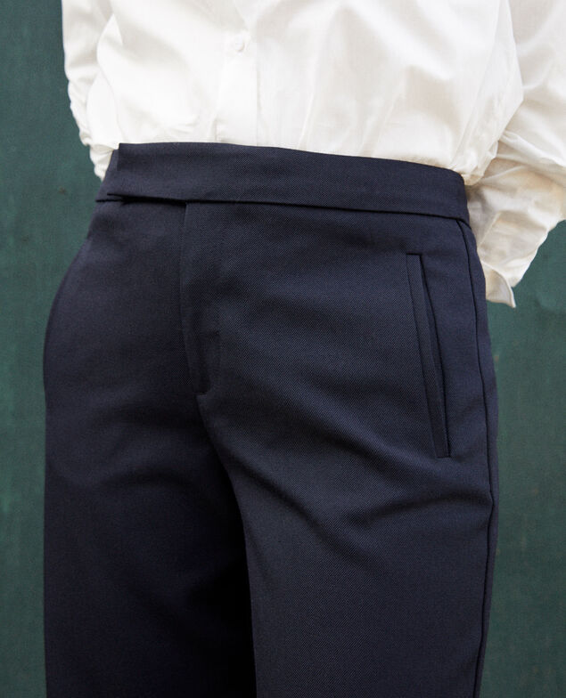 Straight-leg trousers Dark navy