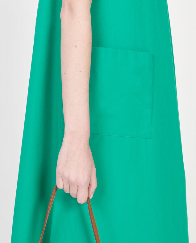 Cotton dress Golf green