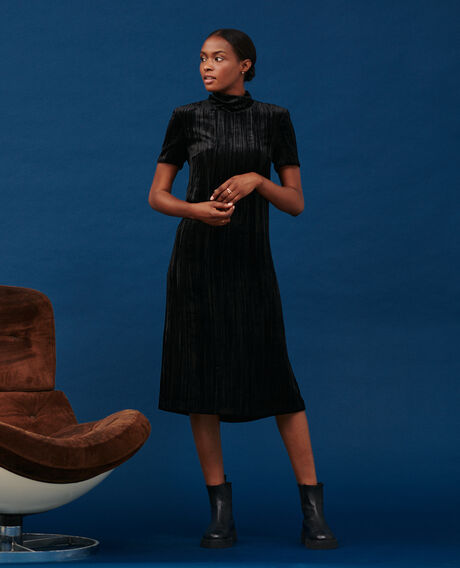 Velour midi dress 4216 black_beauty 2wdr259v19