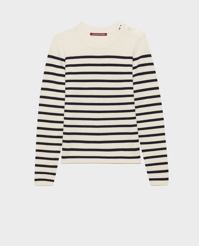 MADDY - Striped merino wool jumper