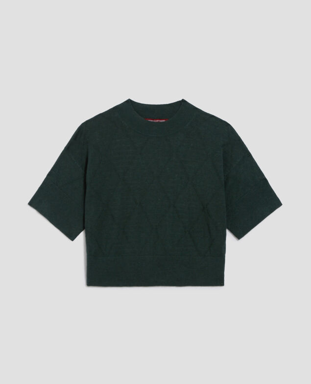 Short-sleeve jumper J590 spruce green