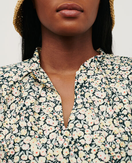 Printed blouse 7302c 119 print yellow 2sbl912v09