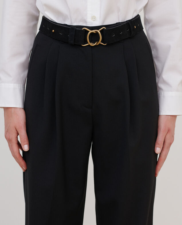 Wool suit trousers