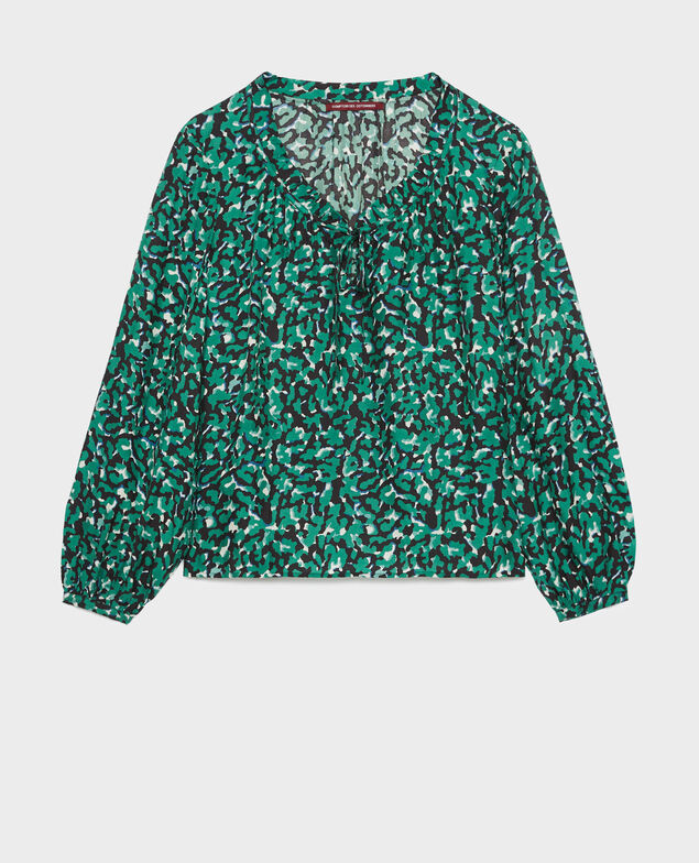 Silky printed blouse