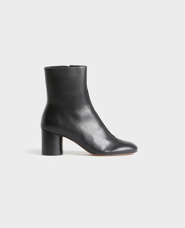 Leather heeled boots