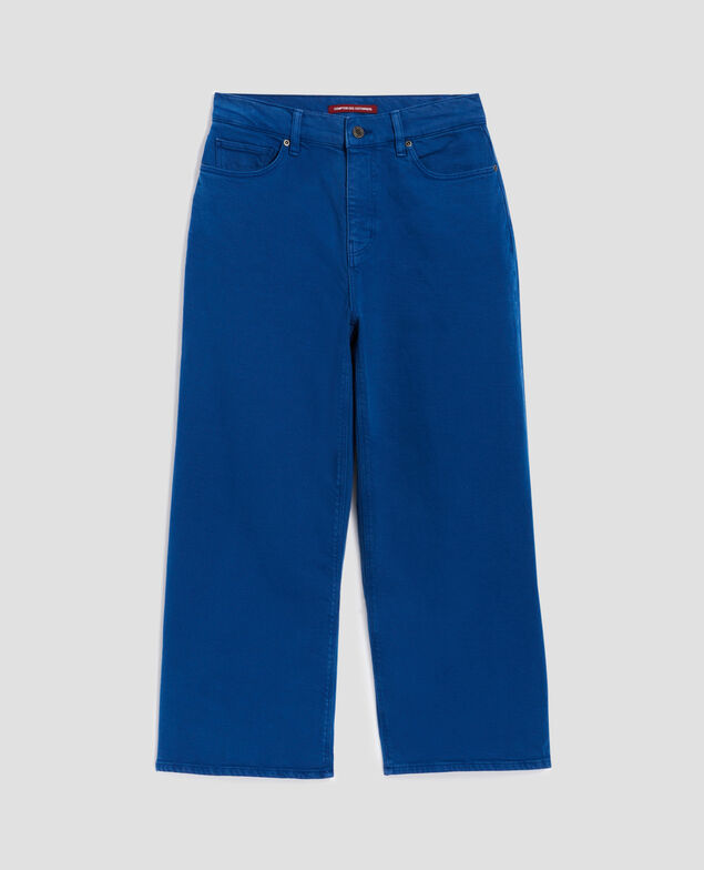 EMY - Wide cropped jeans H660 sodalite blue