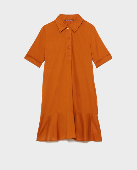 Cotton polo dress 29 orange 2sdr611c01