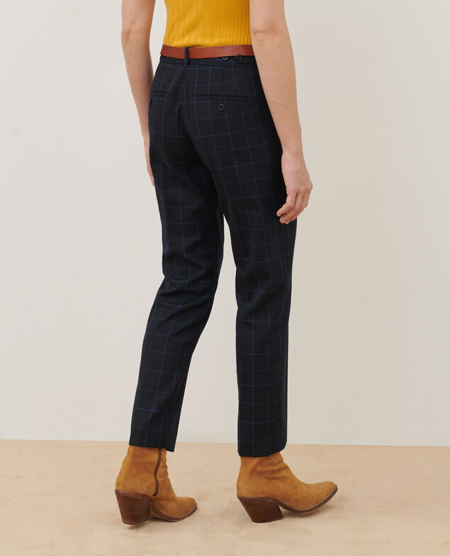 MARGUERITE - Wool cigarette trousers