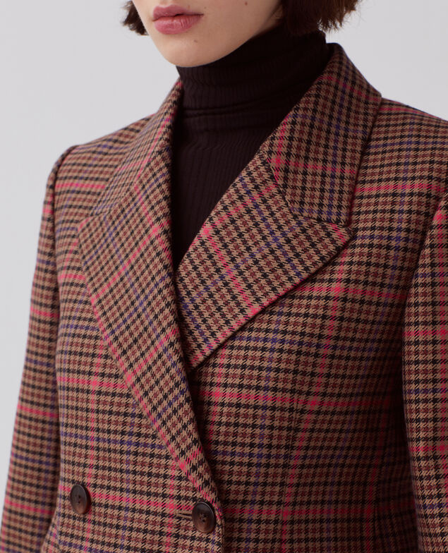 Blazer I121 check pink