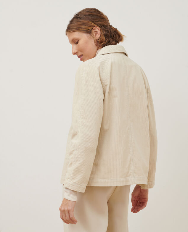 Corduroy jacket A011 off white 3wja022c02