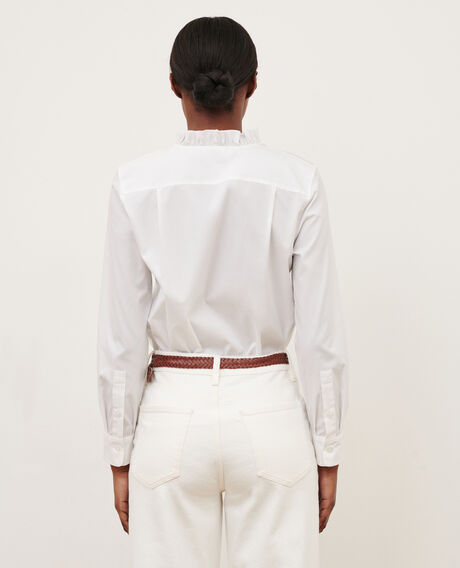 Cotton poplin shirt 4235 optical white 2wsh138c53