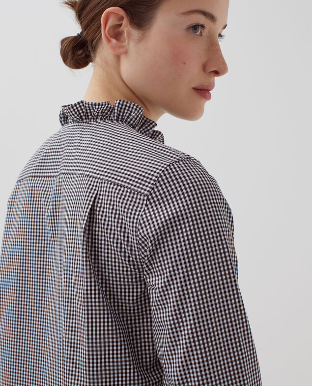 Cotton shirt H095 gingham checks