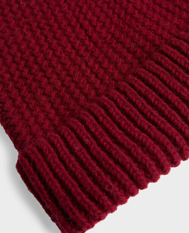 Wool beanie 8878 18 wine