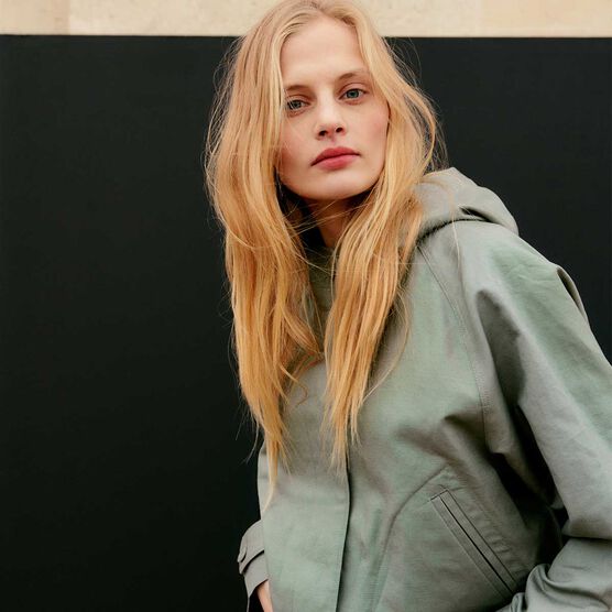 Linen blend jacket 0560 VETIVER