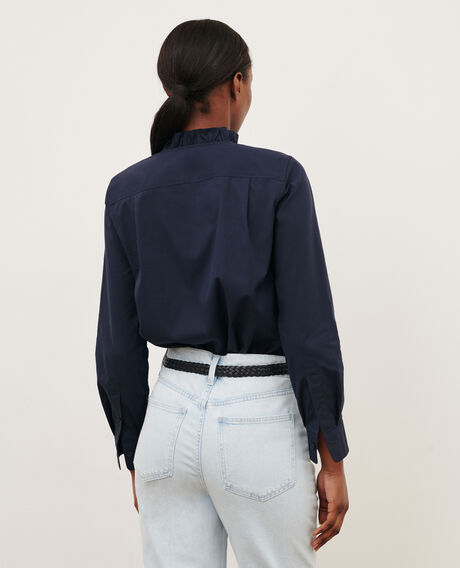 Cotton poplin shirt 7012c 69 navy 2wsh138c53