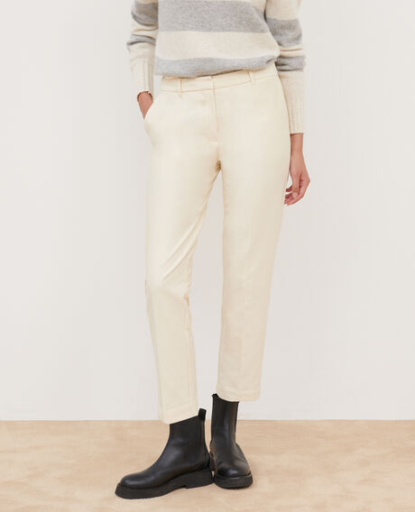 MARGUERITE - Cigarette trousers 4142 ecru 3spj005p04