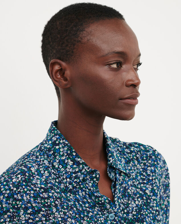 SIBYLLE - Silk shirt 8860 66 blue print