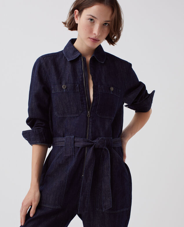 Zip-up jumpsuit H680 rinse