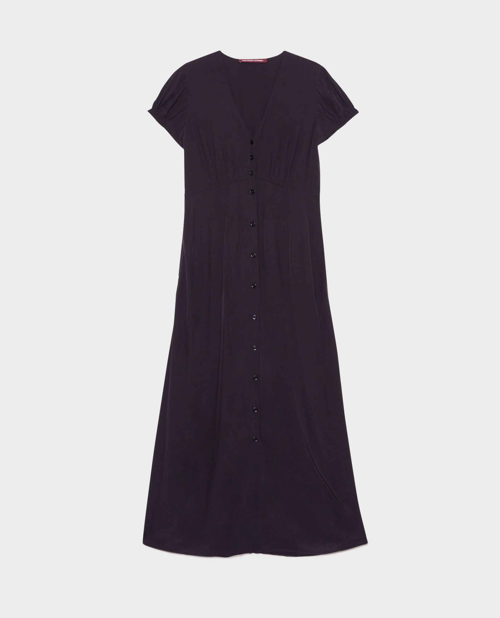 LUDIVINE - Floaty maxi dress 09 black 2sdr167v02