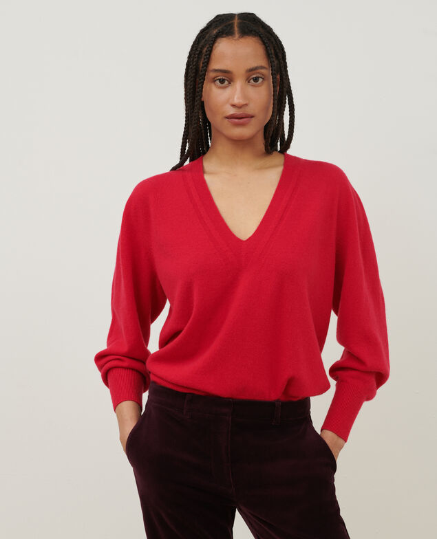 Cashmere V-neck jumper