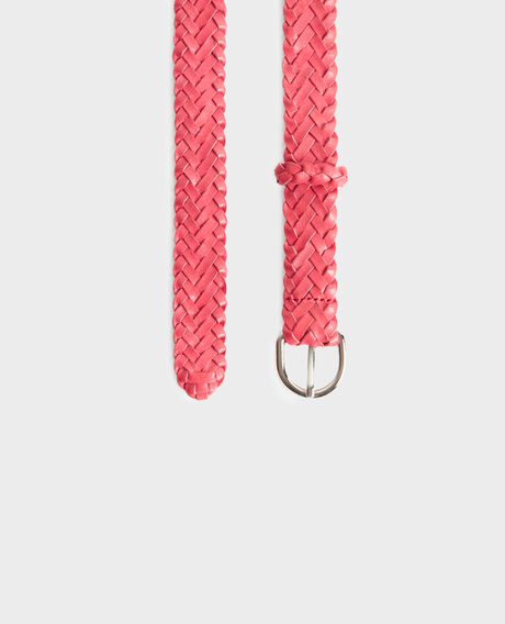 Skinny braided leather belt 0134 spritz 3sbe071